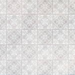 Tela loneta estampada con motivos elegantes florales en blanco