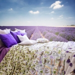 Tela loneta estampada estilo provenzal lavanda oliva patchwork