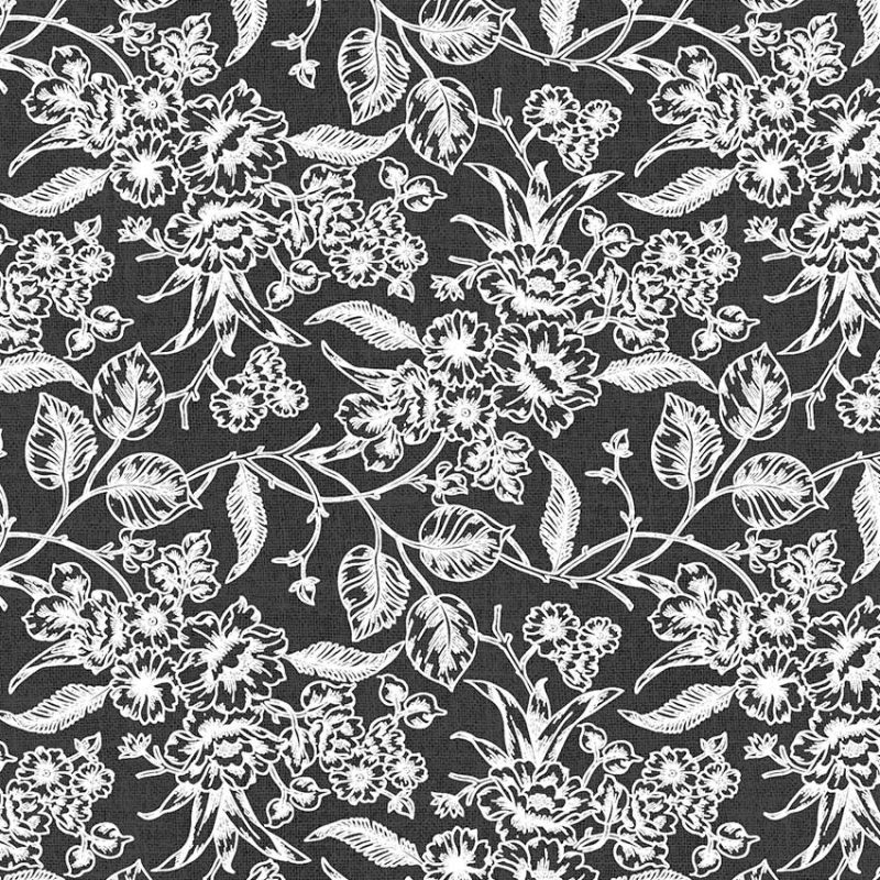 loneta de flores textil hogar