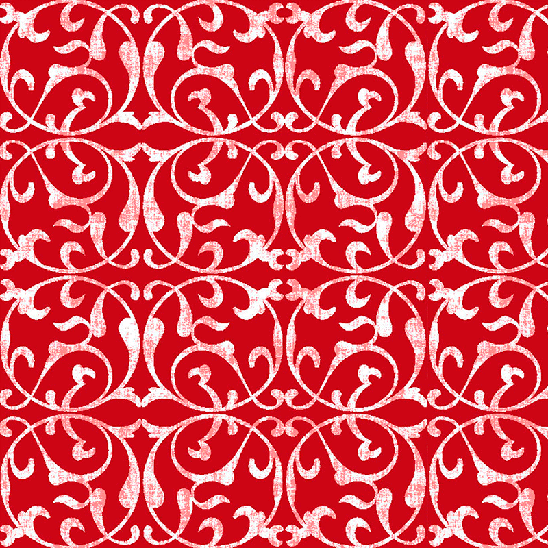 loneta para decoración mantel rojo