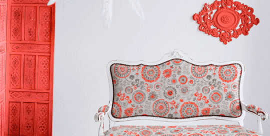 loneta estampado vintage