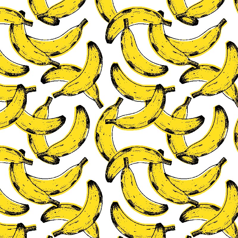 Telas de platanos bananas para decoración de interiores 
