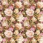LONETA CON FLORES ANIMAL PRINT