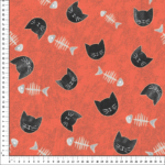 loneta de gatos estampados textil home
