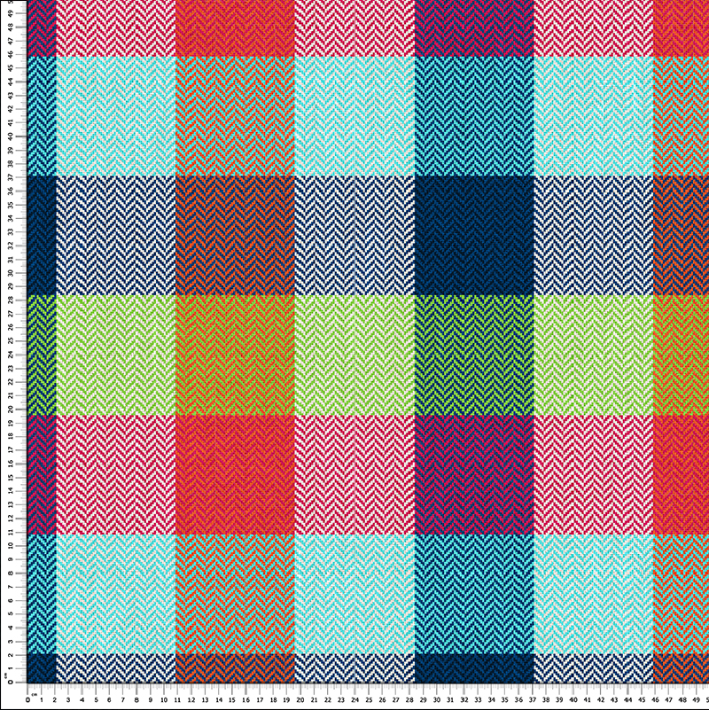 tela loneta cuadrados de colores con textura