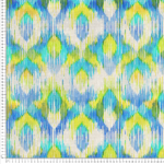 Loneta estampada tela diseño kilim abstracto