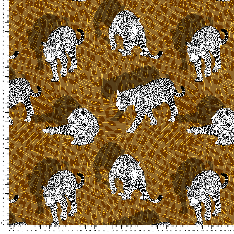 loneta estampada animal print jaguar estampado tropical