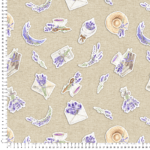 loneta estampado lavanda shabby chic