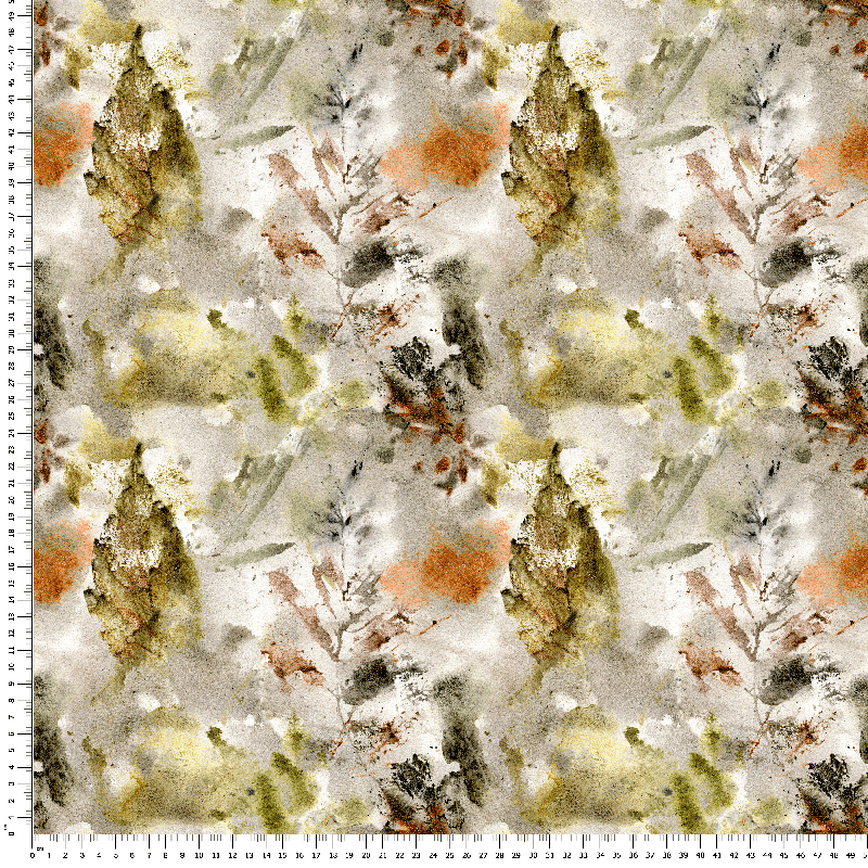 loneta tela decoración textil abstracto botánico