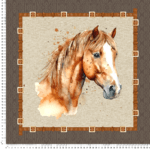 tela cojines caballo hourse cushion