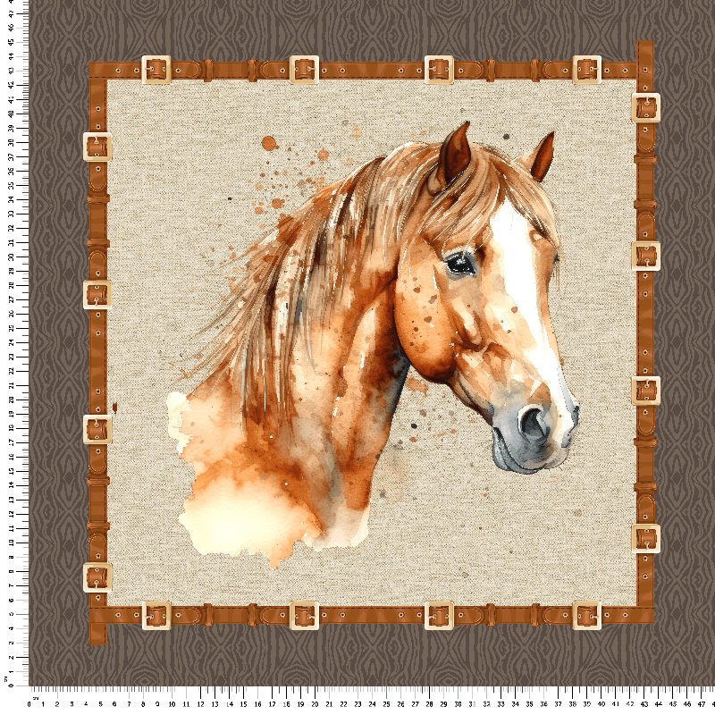 tela cojines caballo hourse cushion