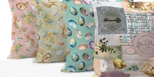 telas shabby chsic romantico pascua easter loneta