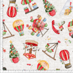 loneta feria de navidad rollos piezas de tela estampada navideña christmas