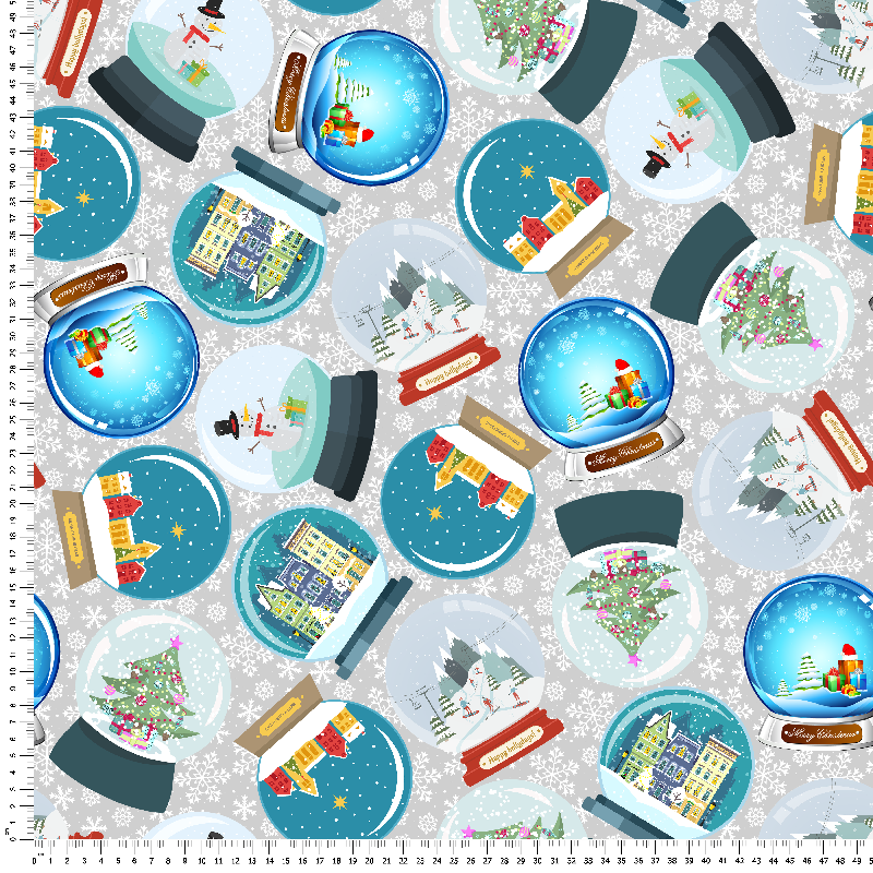 loneta bola de nieve estampada fabrics navidad christmas whoresale