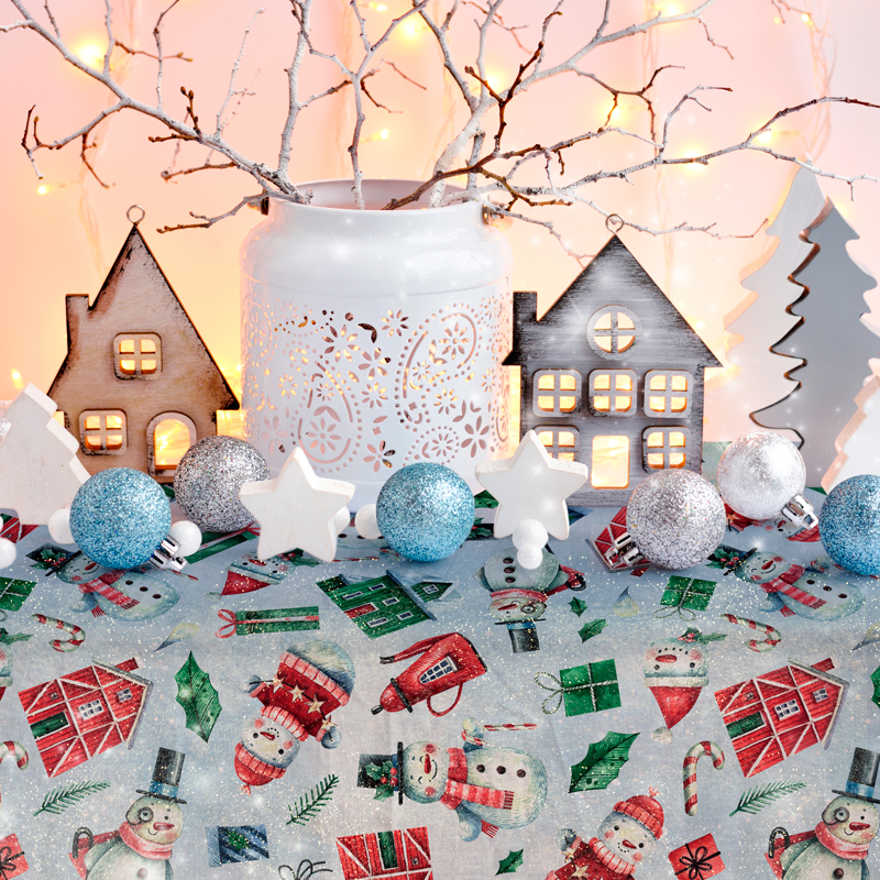 loneta estampada navidad venta al por mayor