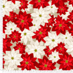 loneta estampado flor de pascua pinsettia navidad chrismast fabrics textile
