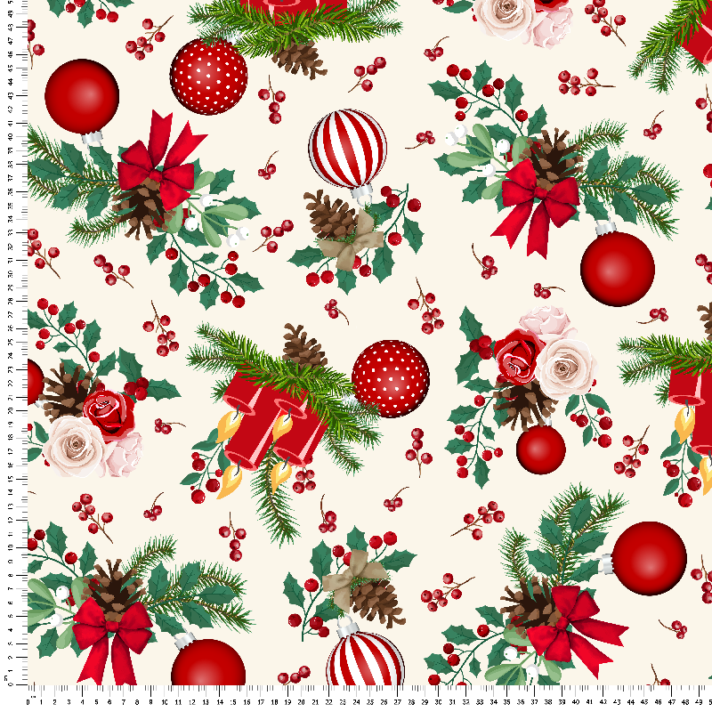 loneta estampado navidad christmas