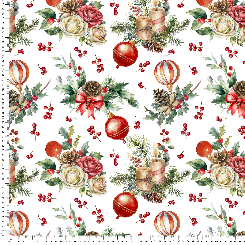 loneta navideña bolas adornos christmas