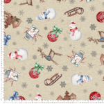 loneta christmas nordic tela navideña snow muñeco de nieve fabrics christmas whoresales