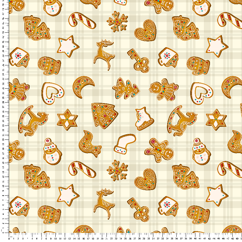 loneta estampado muñeco de navidad pan jenjibre botas navideñas fabrics