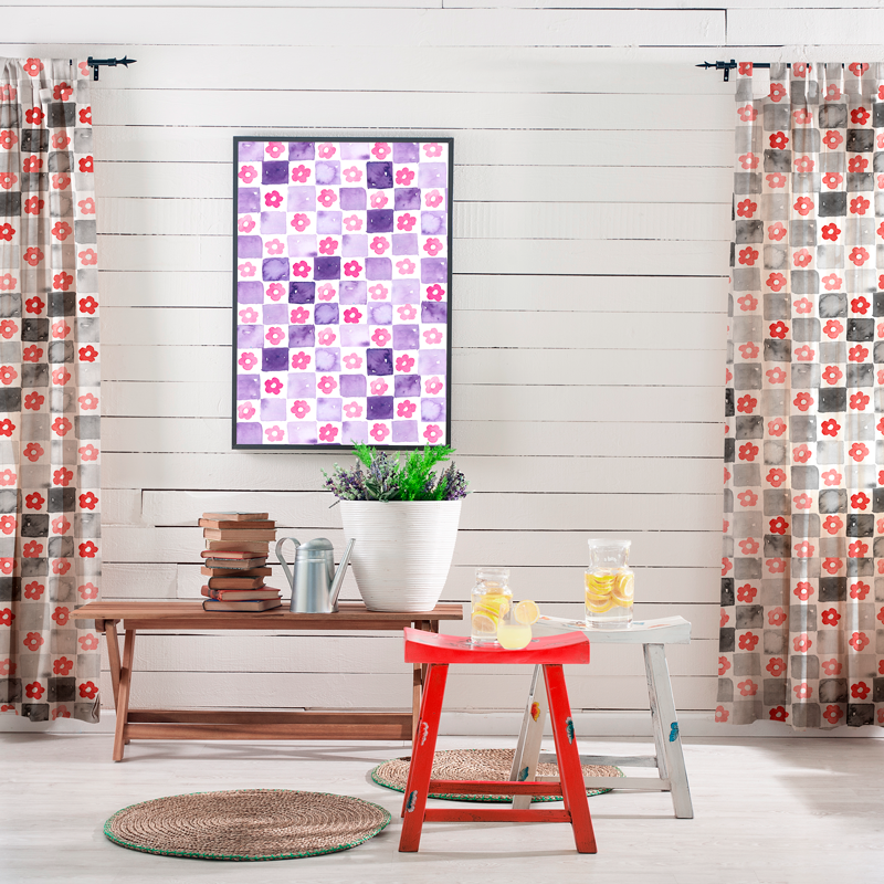 loneta estampada flores telas lonetas canvas flower heimtextil