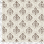 loneta estampado barroco hornamental beige