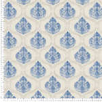 loneta estampado clasico azul