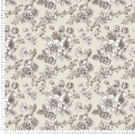 loneta estampada flores shabby chic romanticas beige