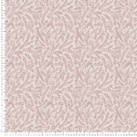 loneta estampado hornamental hojas rojo