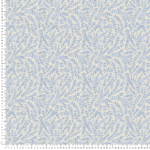 loneta estampado hojas entrelzadas azul