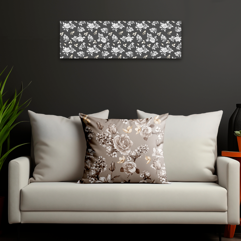 loneta estampada flores vintage estilo romántico para tapiceria, decoración hogar rayas