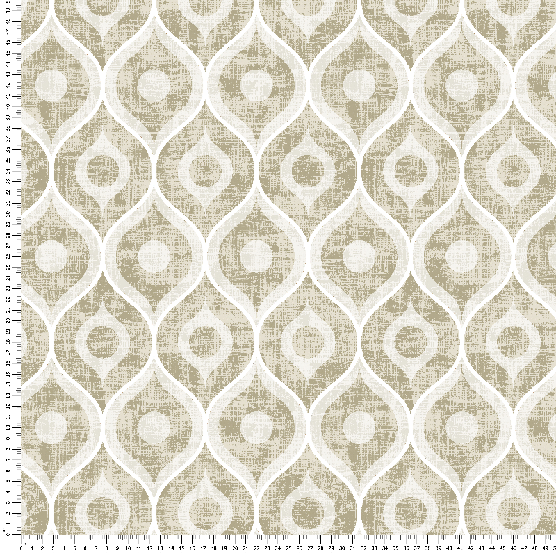 loneta estampada beige barroco