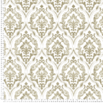 Loneta estampado damasco beige