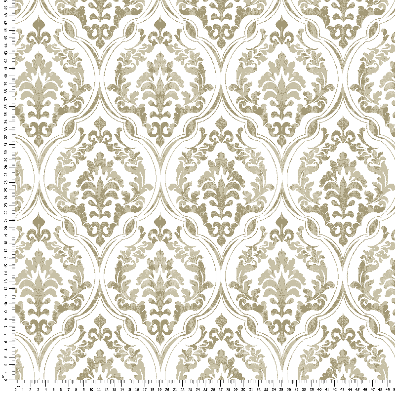 Loneta estampado damasco beige