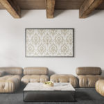 loneta estampada textil hogar organicos geometricos contempòraneos