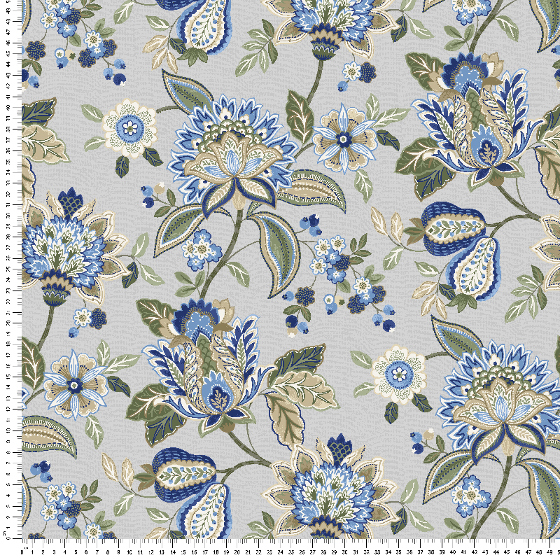 loneta estampado flores inglesas shabby