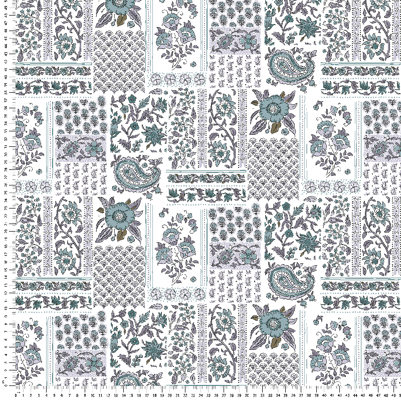 loneta estampada home decor indian flowers